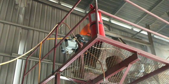 Máy sấy cát KV30 210 - 270Kw lò sưởi dầu động cơ chất thải lò sưởi dầu bẩn sử dụng dầu lốp tái chế