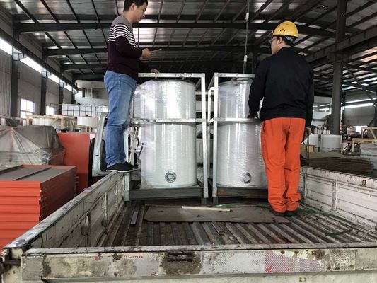 Đốt dầu thải dọc bốc lò nước nóng hiệu suất cao cài đặt dễ dàng