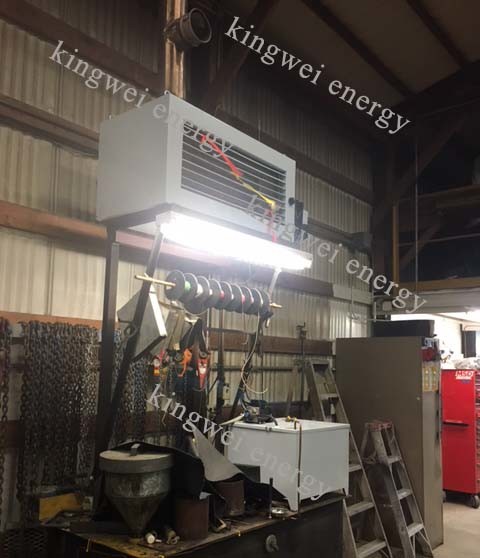 200000 Btu / H Máy sưởi nhà để xe 200 - 600 m2 Khu vực sưởi ấm Dễ lắp đặt 0
